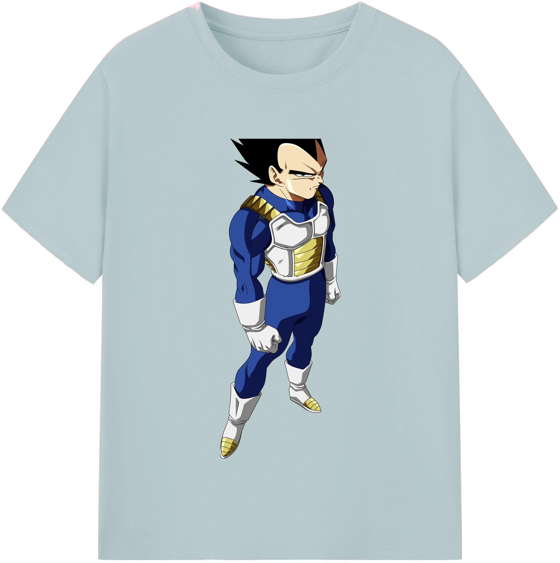 （画像用） ドラゴンボール ベジータ四世（Bejīta Yonsei）DRAGON BALL Vegeta IV 綿100％半袖Tシャツ（フロントプリント）